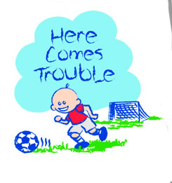 Soccer T-Shirt: Here Comes Trouble (Infant/Toddler)