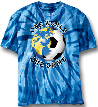 Pure Sport Soccer T-Shirt: One World Tie Dye