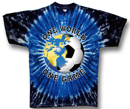 Pure Sport Soccer T-Shirt: One World Soccer Tie Dye
