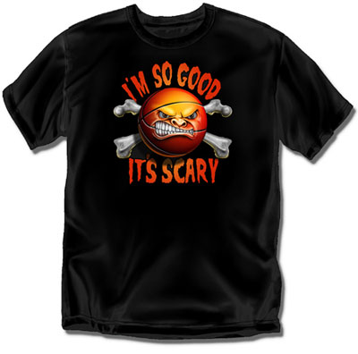 Coed Sportswear Youth Basketball T-Shirt: Scary Good Basketball