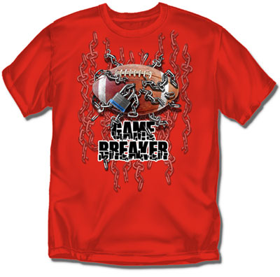 Coed Sportswear Youth Football T-Shirt: Game Breaker